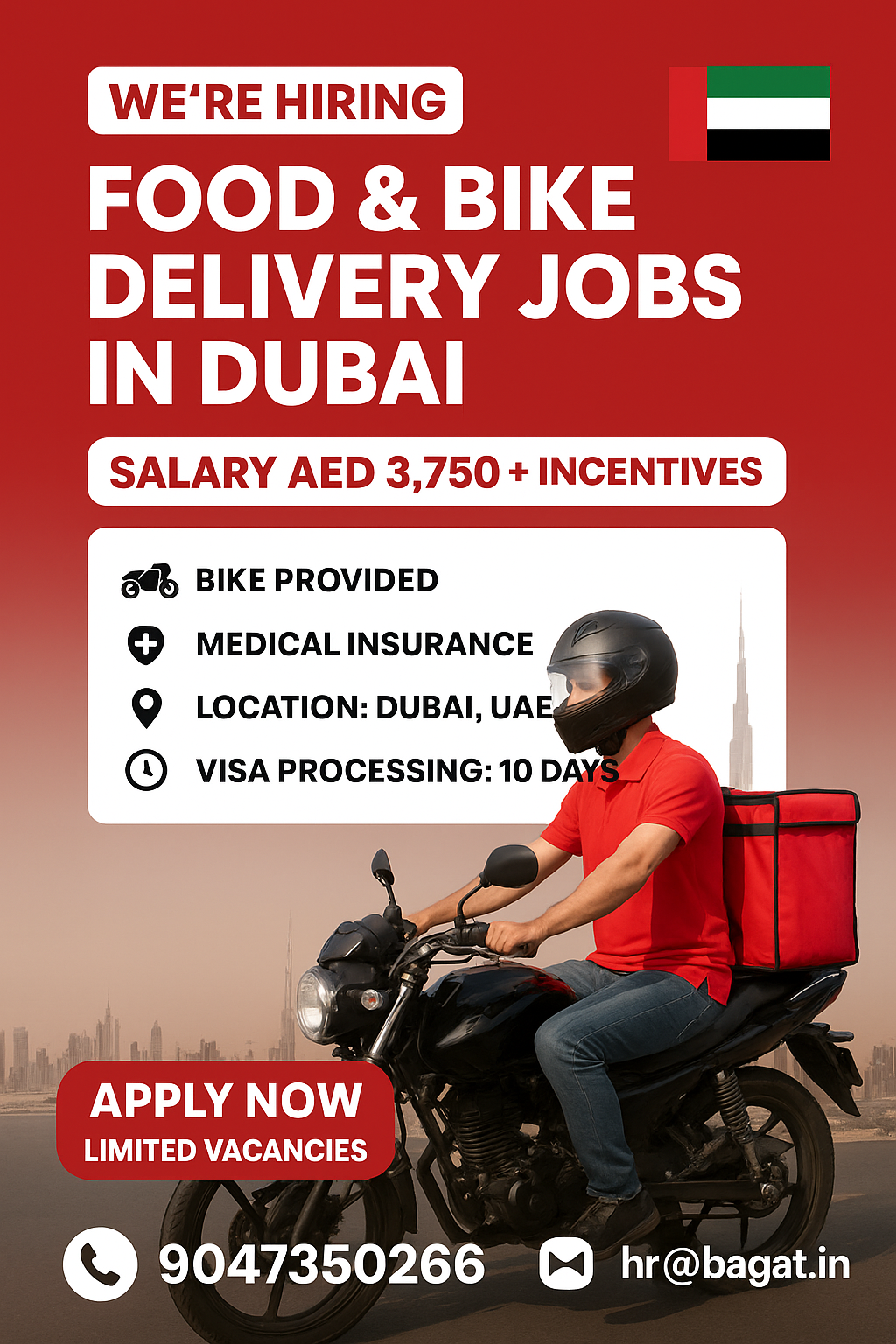 Bike Delivery Job Openings in Dubai